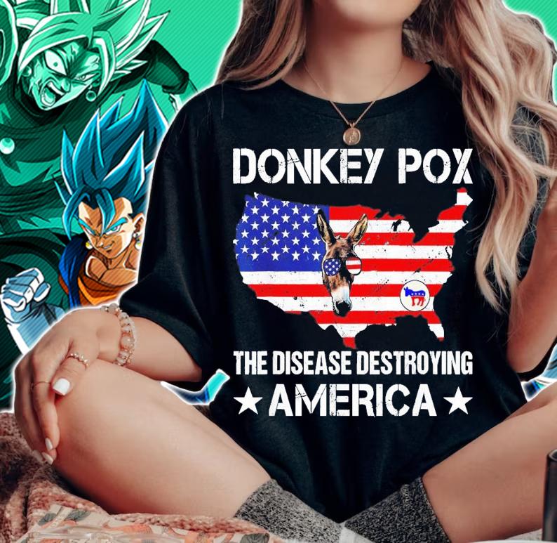 Donkey Pox The Disease Destroying America Donkeypox T-Shirt t-shirt woman shirt
