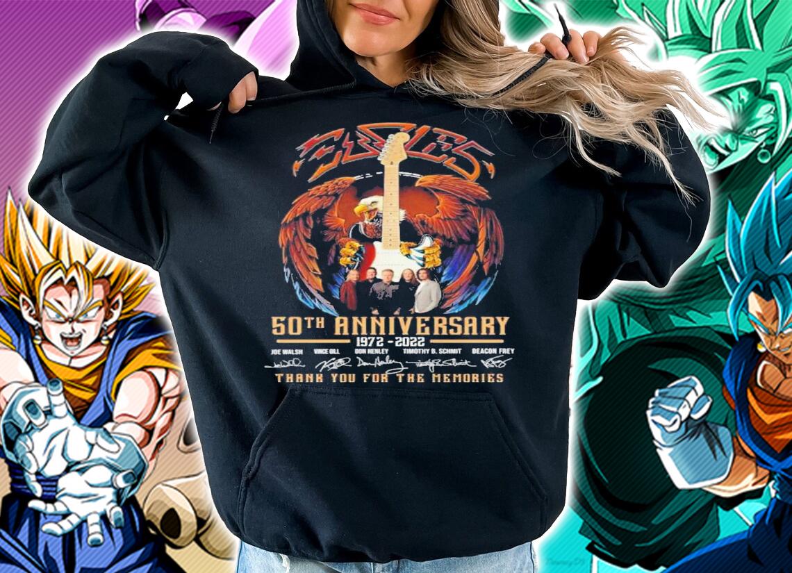 Eagles Band 50th Anniversary 1972-2022 Signatures Thank You For The Memories Shirt t-shirt hoodie