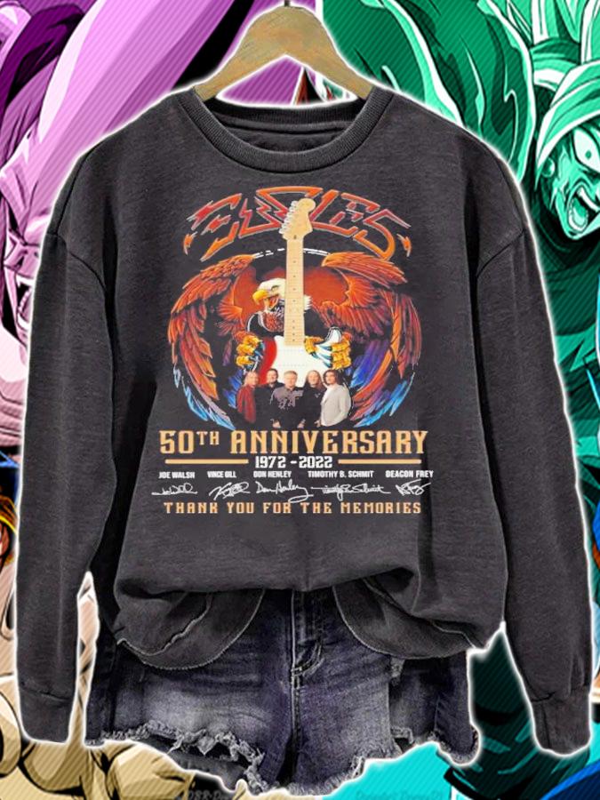 Eagles Band 50th Anniversary 1972-2022 Signatures Thank You For The Memories Shirt t-shirt sweatshirt
