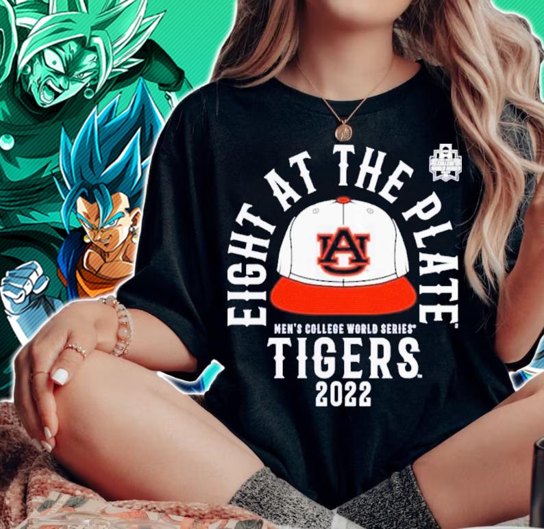 Eight At The Plate Men's College World Series Auburn Tigers 2022 Shirt t-shirt woman shirt