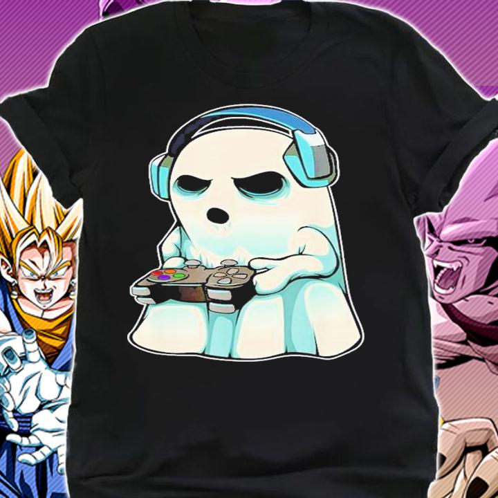Gamer Ghost Lazy Halloween Costume Cool Video-Game Gaming T-Shirt t-shirt shirt