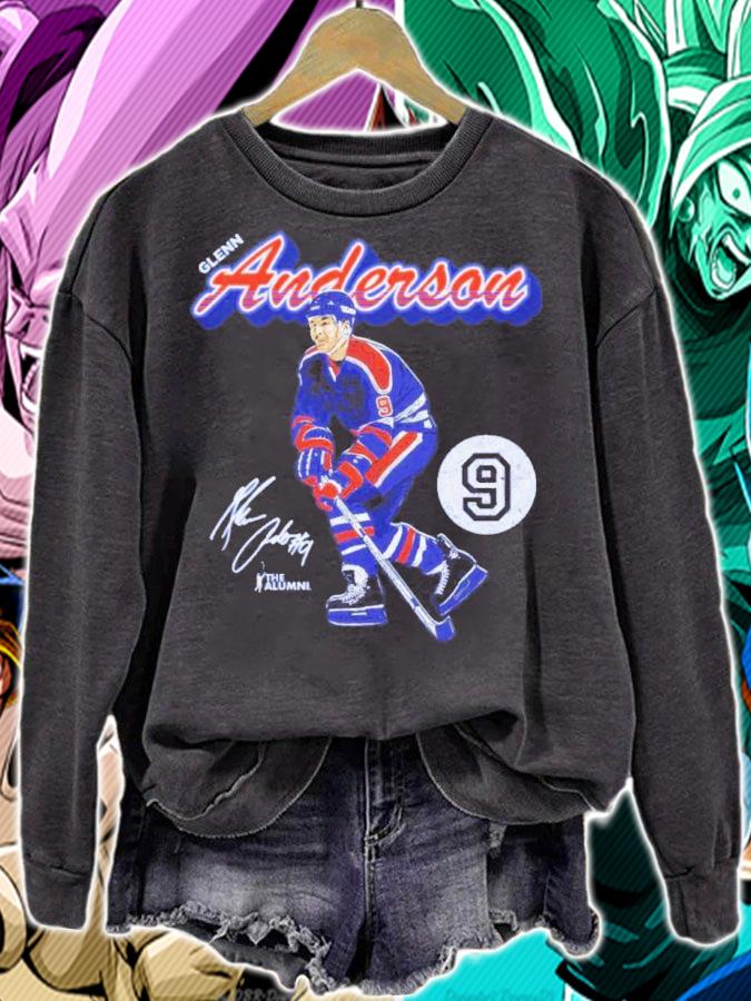 Glenn Anderson Edmonton Retro Script Hockey Signatures Shirt t-shirt sweatshirt