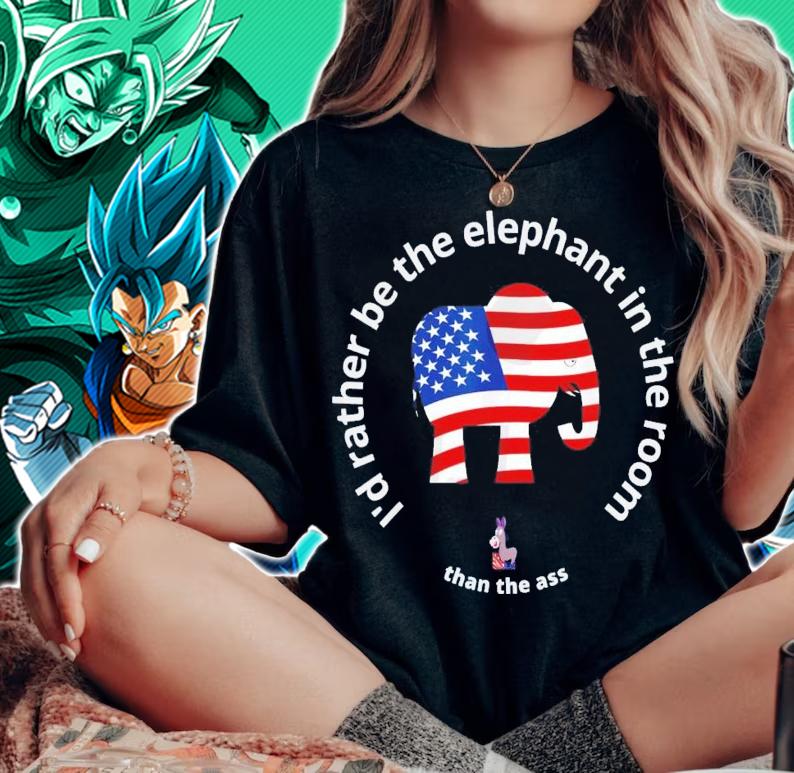 I'd Rather Be The Elephant In The Room Free Speech T-Shirt t-shirt woman shirt