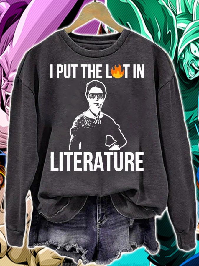 I Put The Lit In Literature Emily Dickinson Poetry T-Shirt t-shirt sweatshirt