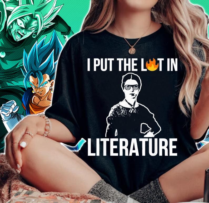 I Put The Lit In Literature Emily Dickinson Poetry T-Shirt t-shirt woman shirt