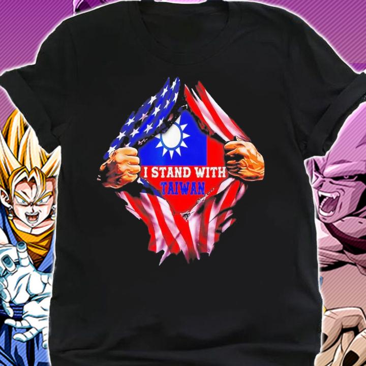 I Stand With Taiwan Flag American Flag Support Taiwan T-Shirt t-shirt shirt