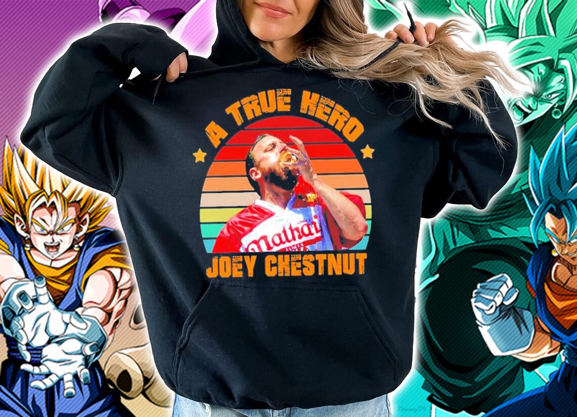 Joey Chestnut A True Hero Fourth Of July 2022 Vintage T-Shirt t-shirt hoodie