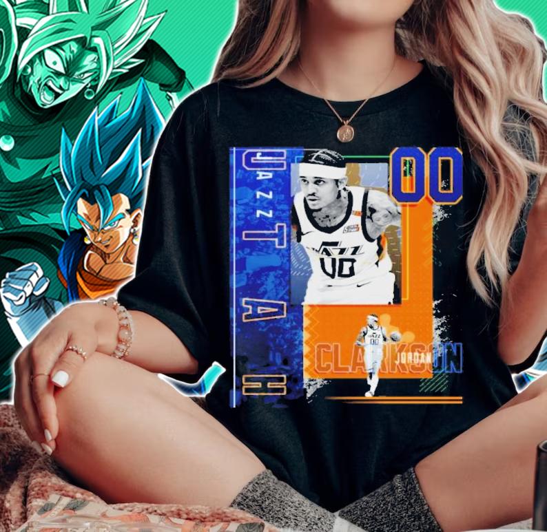 Jordan Clarkson Basketball Paper Poster Jazz 2 Shirt t-shirt woman shirt
