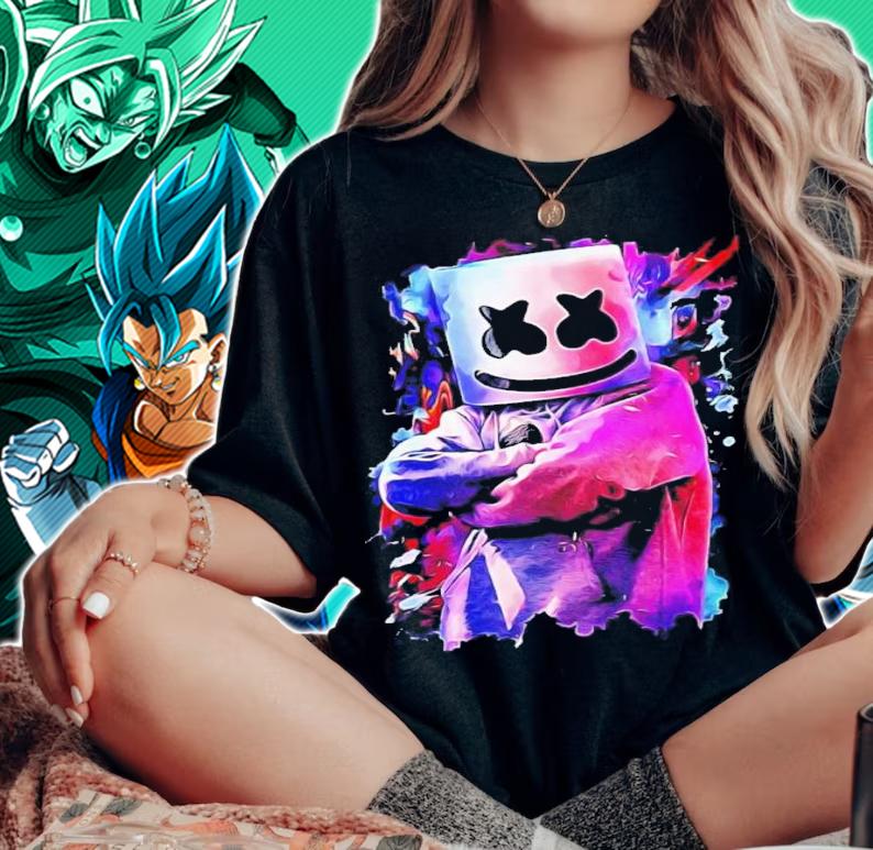 Marshmello Festival Music 2022 The Iconic Illustration Shirt t-shirt woman shirt