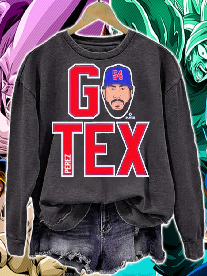 Martin Perez Texas GO TEX Baseball Shirt t-shirt sweatshirt