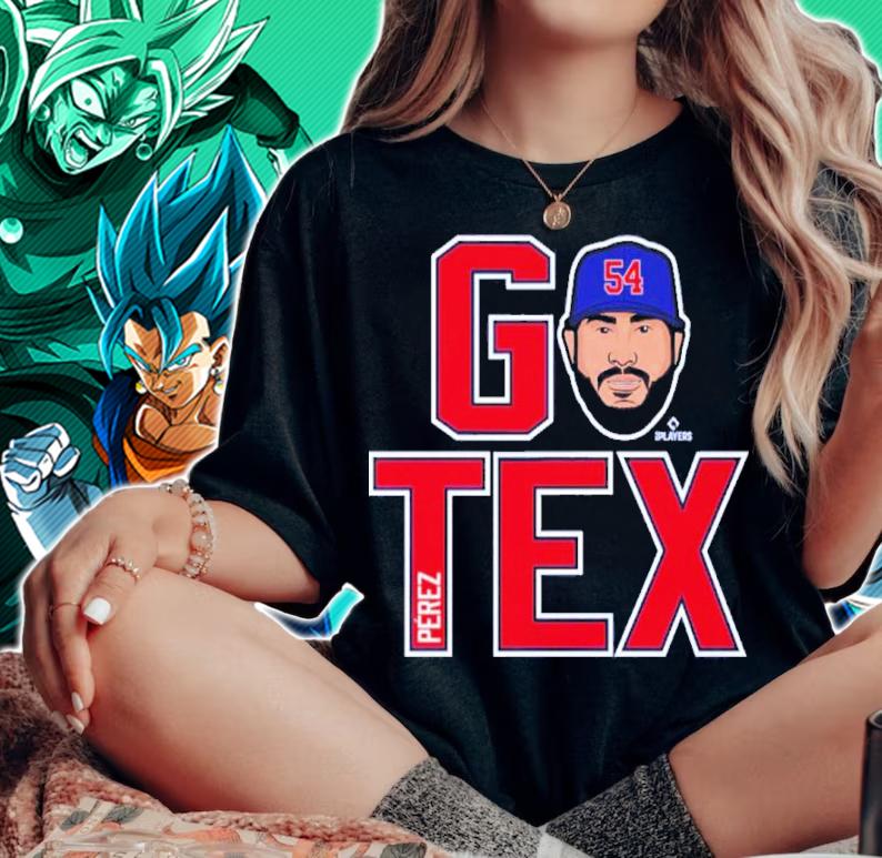 Martin Perez Texas GO TEX Baseball Shirt t-shirt woman shirt