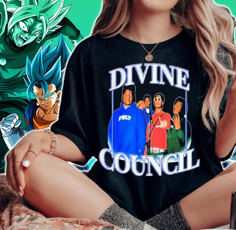 Old School Vintage 90s Divine Council Shirt t-shirt woman shirt