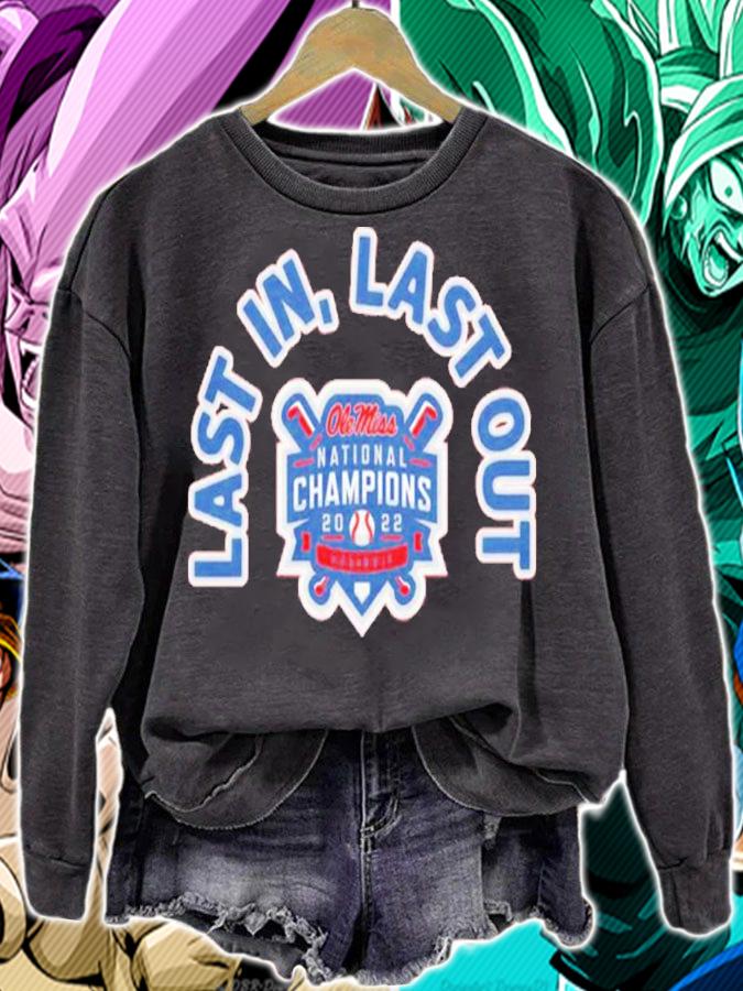 Ole Miss Baseball 2022 Last In Last Out Shirt t-shirt sweatshirt