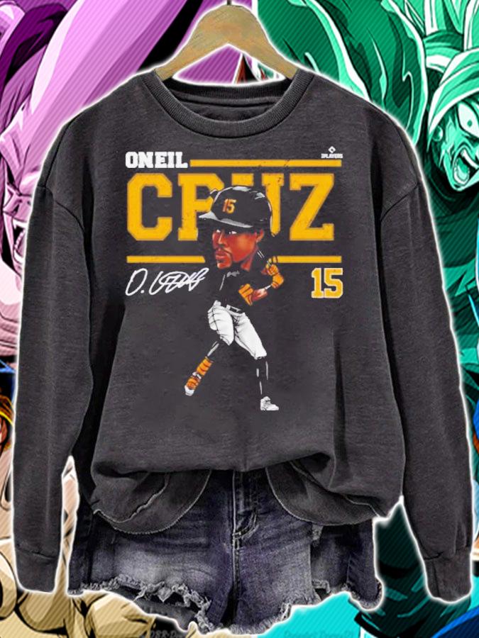 Oneil Cruz Pittsburgh Cartoon Baseball Shirt t-shirt sweatshirt