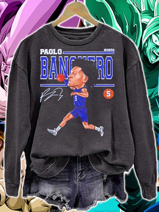 Paolo Banchero Orlando Cartoon Basketball Signature Shirt t-shirt sweatshirt
