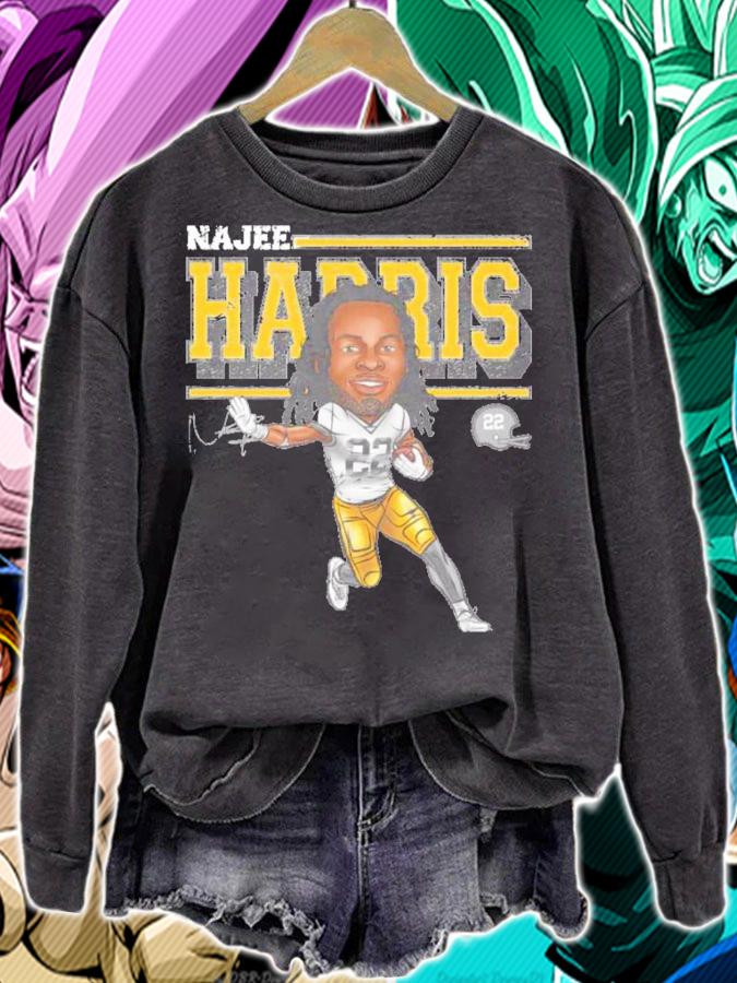 Najee Harris Pittsburgh Cartoon Football Signatures Shirt t-shirt sweatshirt