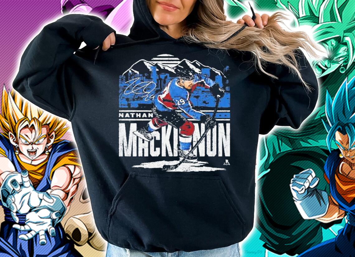 Nathan MacKinnon Colorado Player Skyline Hockey Signatures Shirt t-shirt hoodie