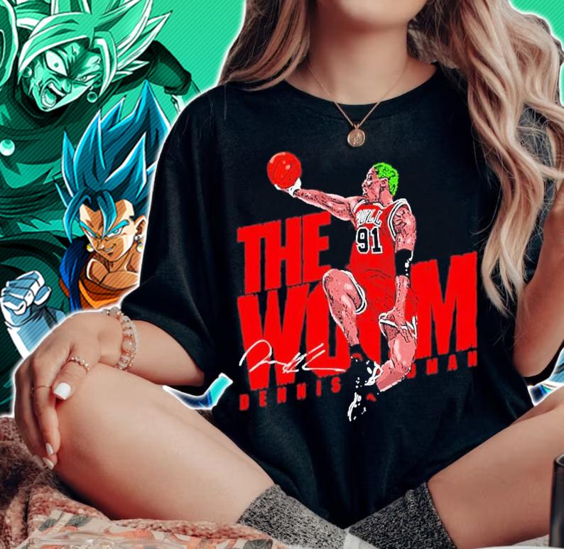 NBA Number 91 Dennis Rodman Signature Shirt t-shirt woman shirt