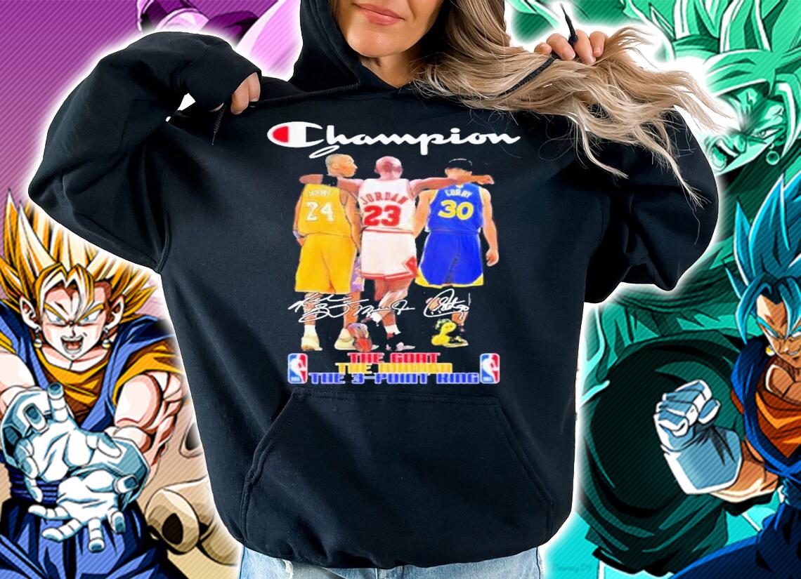 NBA Players The Goat The Mamba And The 3-Point King Champion Signatures t-shirt hoodie