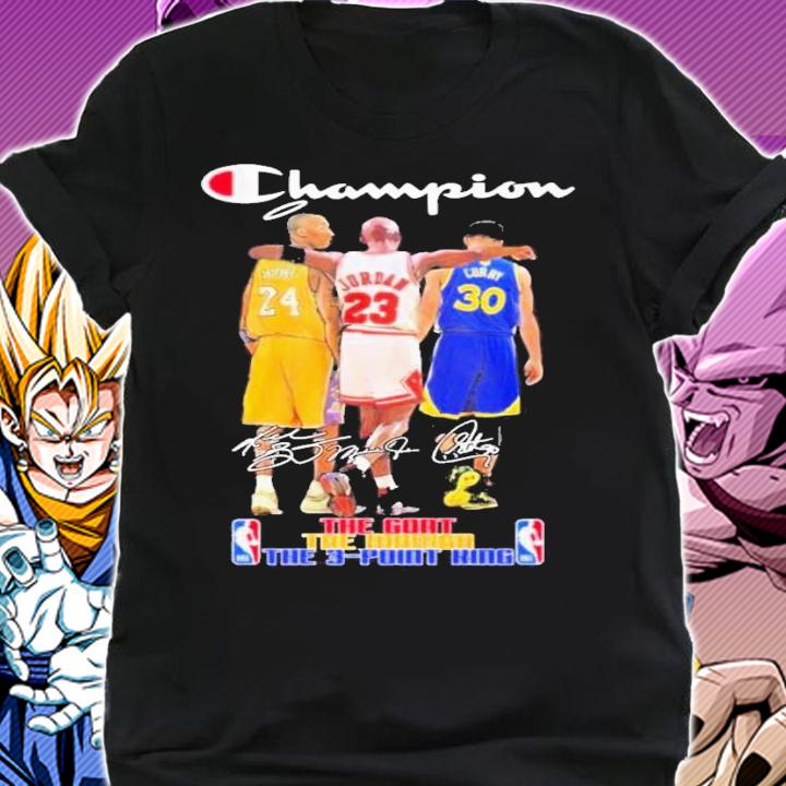 NBA Players The Goat The Mamba And The 3-Point King Champion Signatures t-shirt shirt