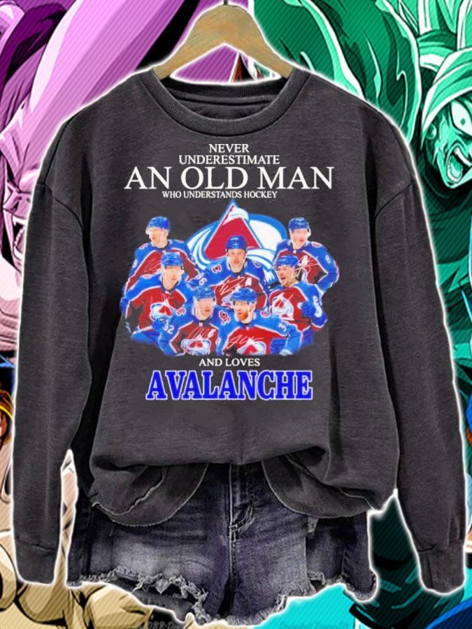 Never Underestimate A Woman Who Understands Hockey And Loves Avalanche t-shirt sweatshirt