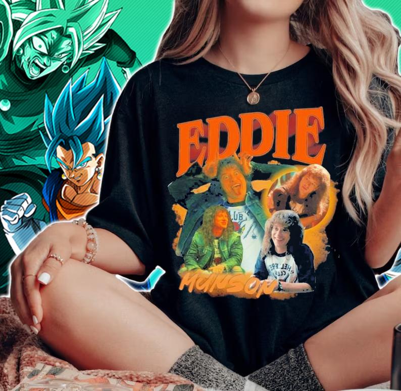 New Design Of Eddie Munson Vintage Stranger Things t-shirt woman shirt