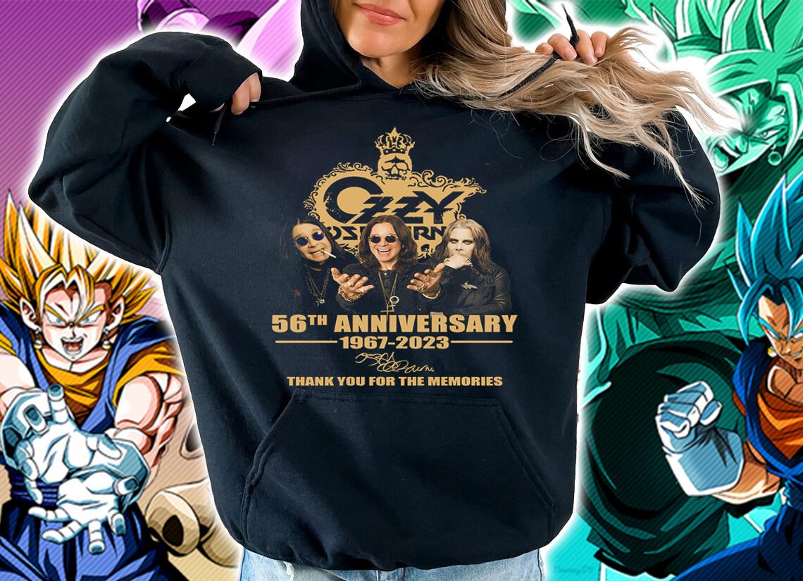 56th Anniversary Ozzy Osbourne 1967-2023 Signature Thank You For The Memories t-shirt hoodie