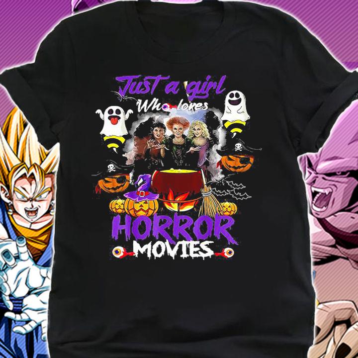 Just A Girl Who Loves Horror Movies Hocus Pocus Halloween t-shirt shirt