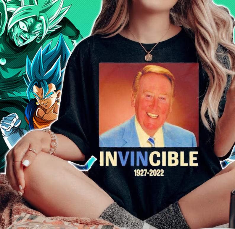 RIP Vin Forever Invincible Vin Scully 1927-2022 T-Shirt t-shirt woman shirt
