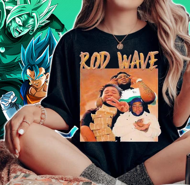 Rod Wave Style Rap Music Hip Hop Vintage Retro Shirt t-shirt woman shirt