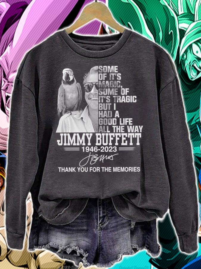 Some Of Its Magic Some Of It's Tragic Jimmy Buffett 1946-2023 Signature t-shirt sweatshirt
