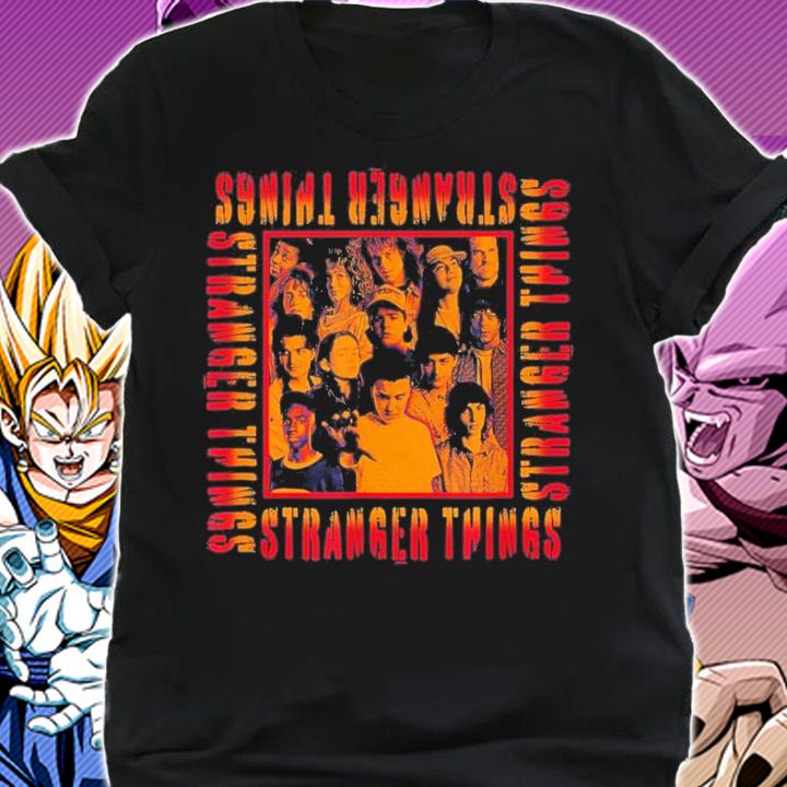 Stranger Things Halloween Full Cast Box Up Poster T-Shirt t-shirt shirt