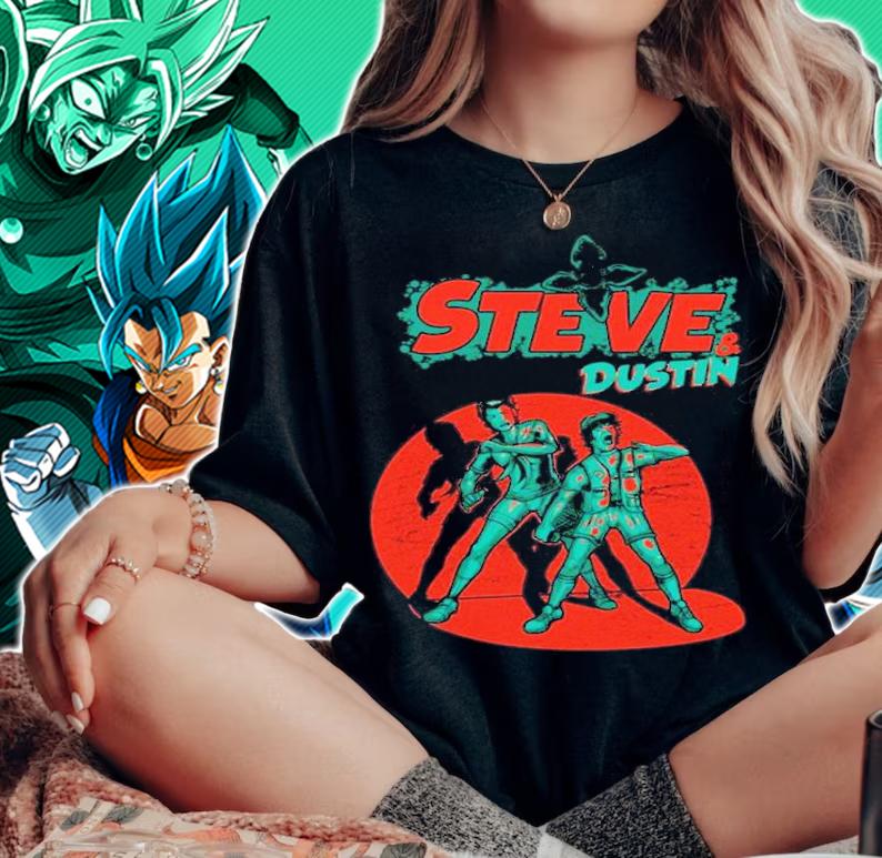 Stranger Things Steve and Dustin shirt t-shirt woman shirt