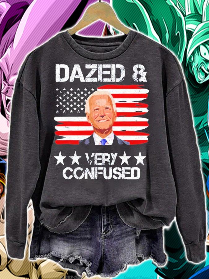 US Flag Joe Biden Dazed And Confused Conservative Shirt t-shirt sweatshirt