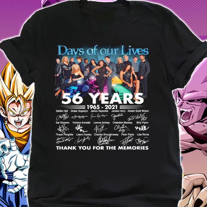 56 Years Of 1965-2021 Days Of Our Lives Thank You For The Memories t-shirt shirt