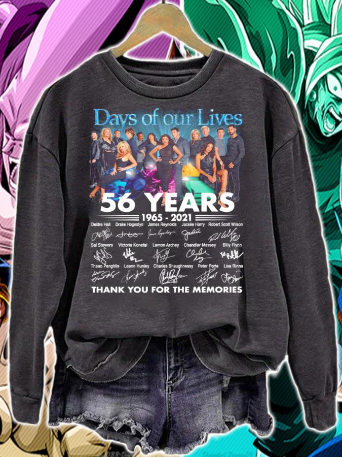 56 Years Of 1965-2021 Days Of Our Lives Thank You For The Memories t-shirt sweatshirt