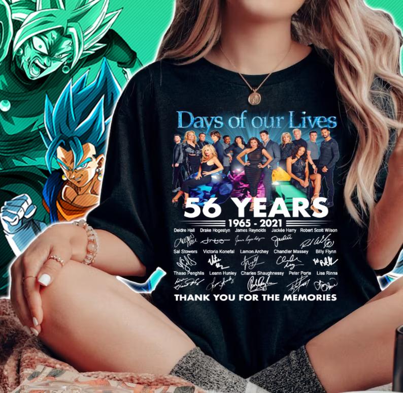 56 Years Of 1965-2021 Days Of Our Lives Thank You For The Memories t-shirt woman shirt