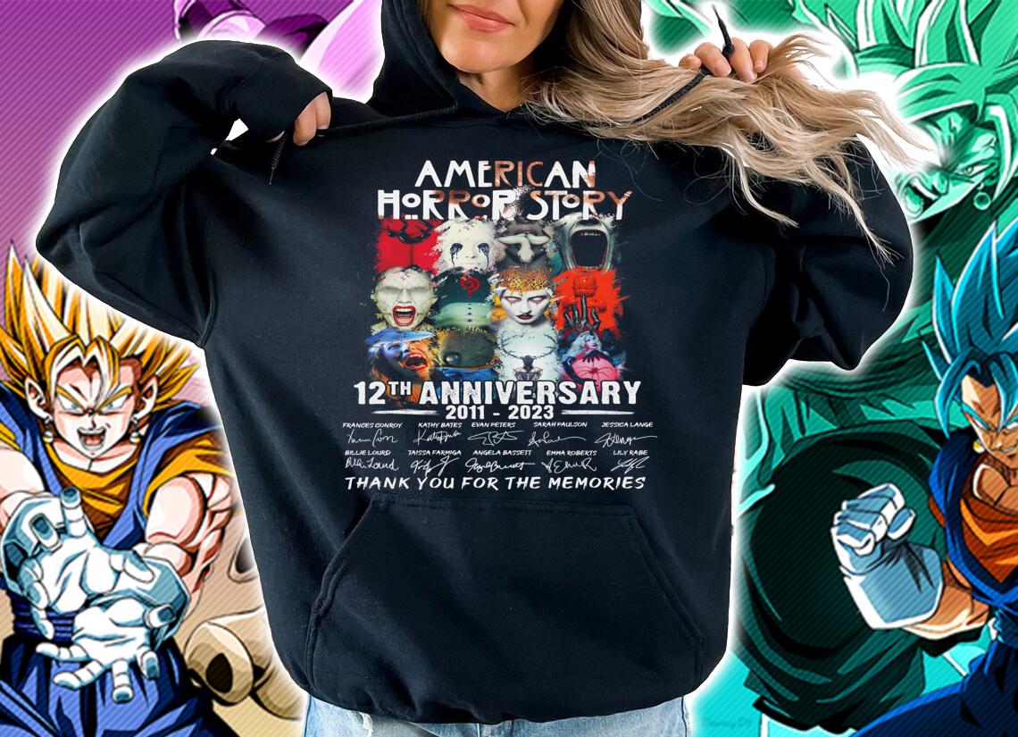 American Horror Story 12th Anniversary 2011-2023 thank you for the memories t-shirt hoodie
