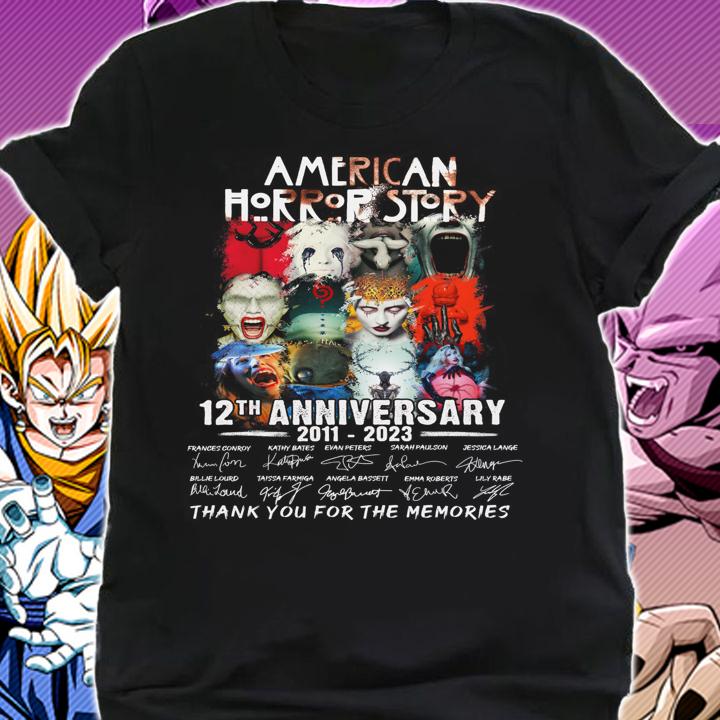 American Horror Story 12th Anniversary 2011-2023 thank you for the memories t-shirt shirt