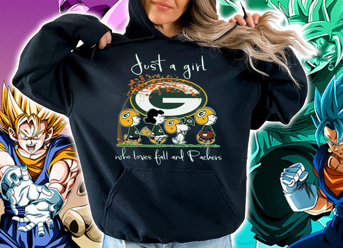 Green Bay Packers Peanuts Snoopy Just A Girl Who Love Fall And Packers t-shirt hoodie