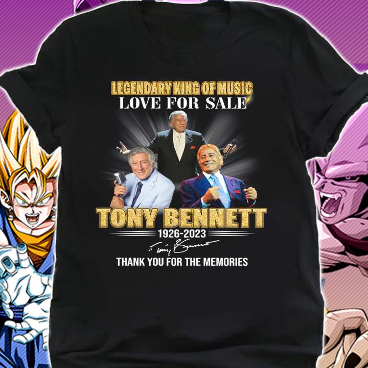 Legendary King Of Music Love For Sale Tony Bennett 1926-2023 Signature t-shirt shirt