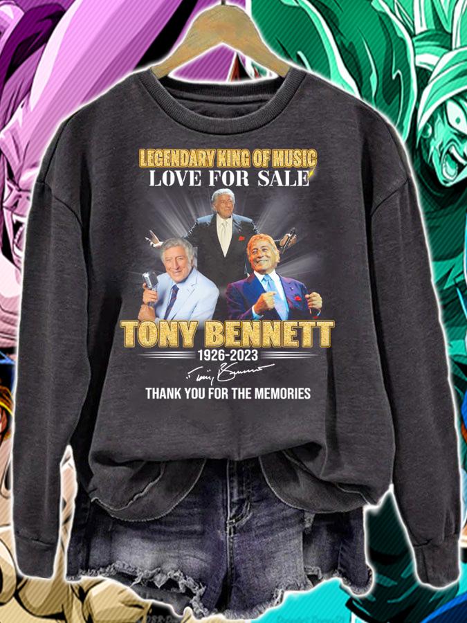 Legendary King Of Music Love For Sale Tony Bennett 1926-2023 Signature t-shirt sweatshirt