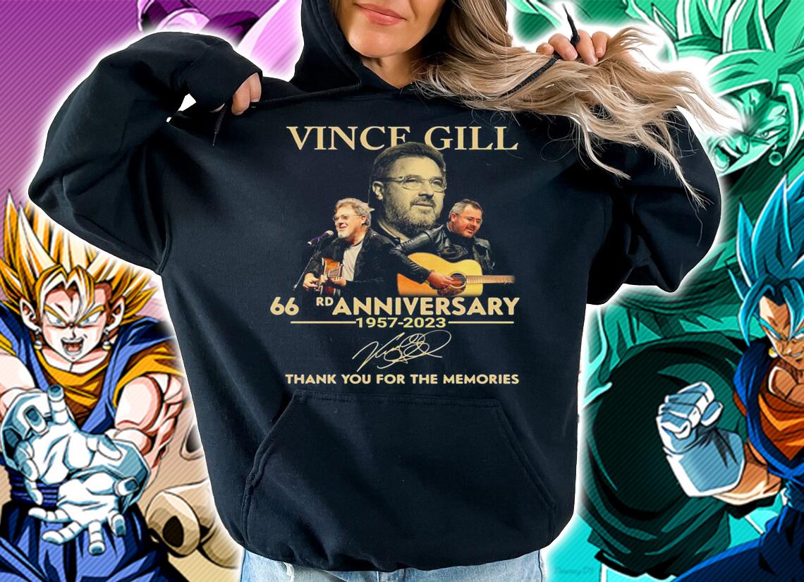 Vince Gill 66rd Anniversary Thank You For The Memories Signature t-shirt hoodie