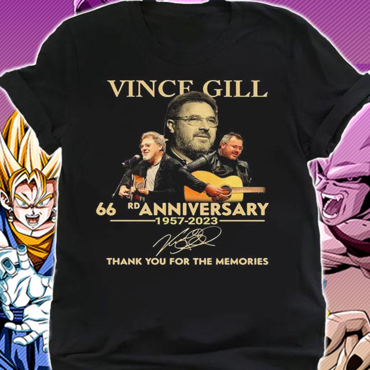 Vince Gill 66rd Anniversary Thank You For The Memories Signature t-shirt shirt