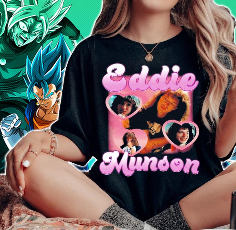 Stranger Thing Joseph Quinn Eddie Munson Vintage T-Shirt t-shirt woman shirt