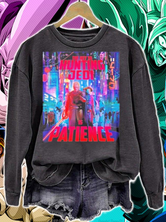 The Key To Hunting Jedi Is Patience Star Wars Obi Wan Kenobi T-Shirt t-shirt sweatshirt
