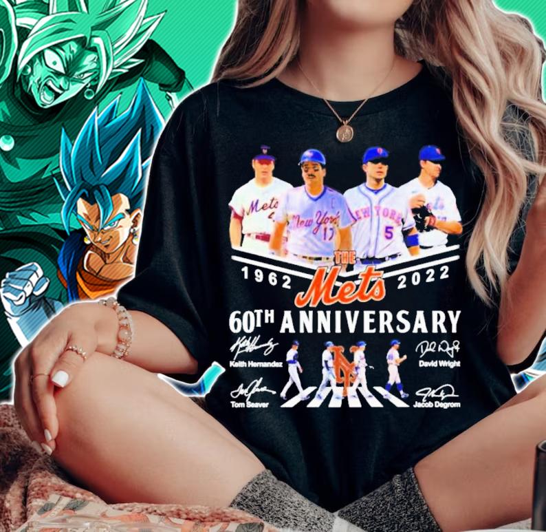The Mets 60th Anniversary 1962-2022 Abbey Road Signatures Shirt t-shirt woman shirt