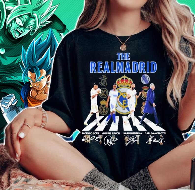 The Real Madrid FC 2022 Abbey Road Signatures Shirt t-shirt woman shirt