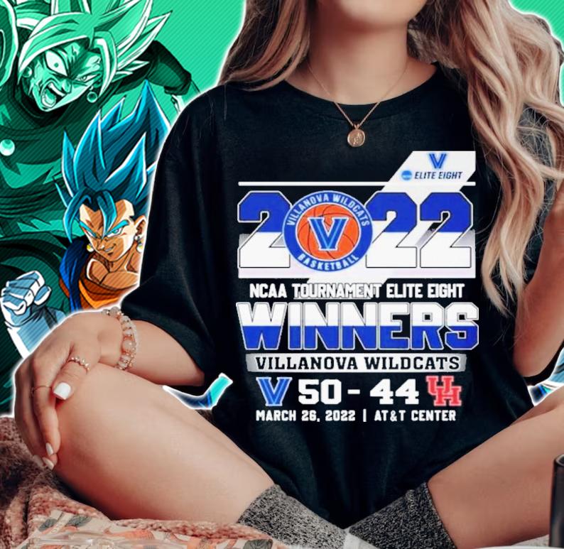 Villanova Wildcats Vs Houston Cougars 50-44 NCAA Tournament Elite Eight Winners 2022 Shirt t-shirt woman shirt
