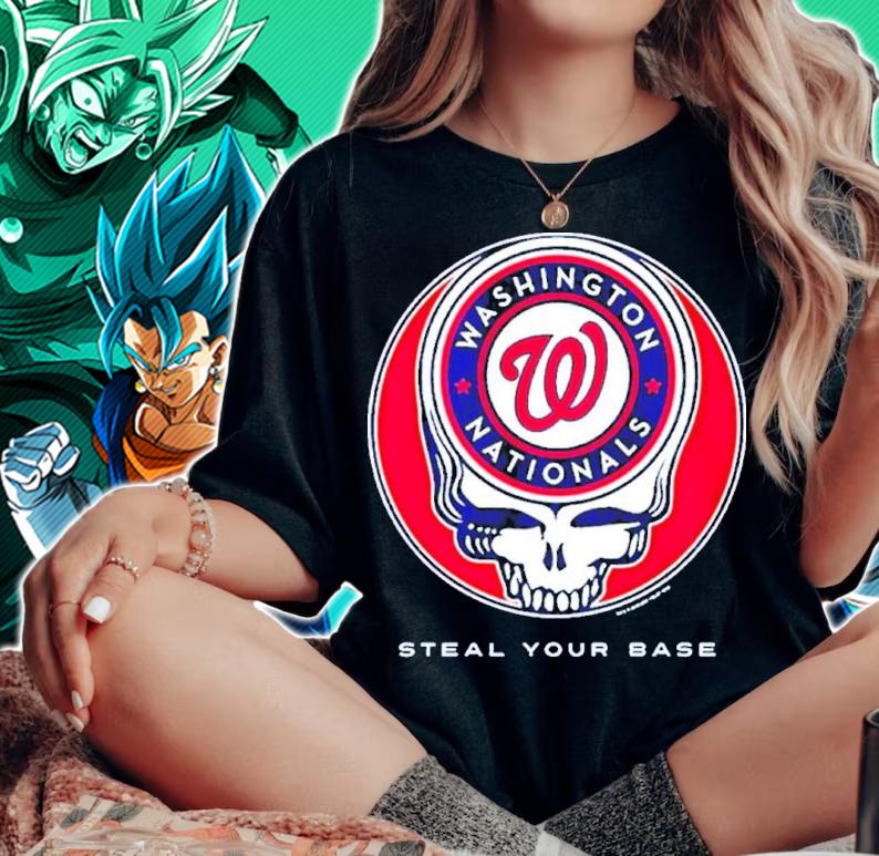 Washington Nationals Grateful Dead Steal Your Base Shirt t-shirt woman shirt